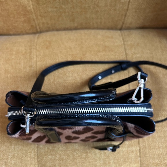 Kate Spade New York Margaux Haircalf Mini Satchel Crossbody Bag Leopard Print - Picture 5 of 12